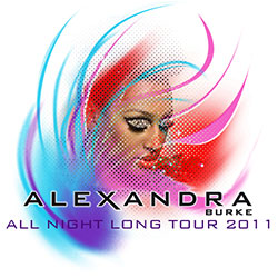 Alexandra Burke - All Night Long - 2011 UK Tour Poster