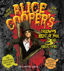 Alice Cooper - Halloween Night Of Fear - 2012 UK Tour Poster