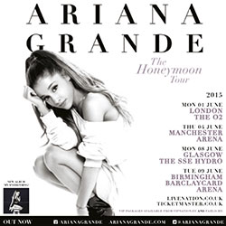 Ariana Grande 2015 UK Tour Poster