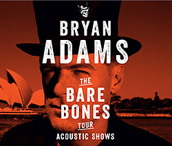 Bryan Adams - Bare Bones - 2014 UK Tour Poster