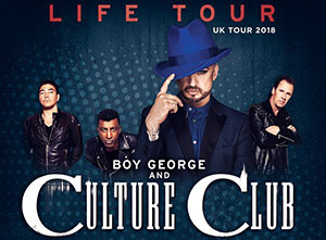 Culture Club and Boy George 2018 UK Tour
