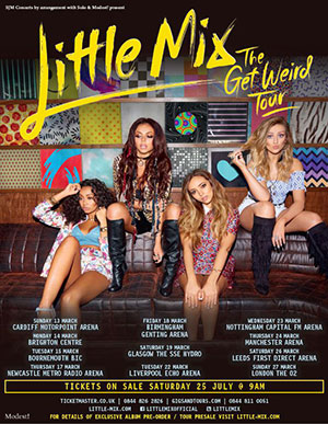 Little Mix - Get Weird - 2016 UK Tour Poster