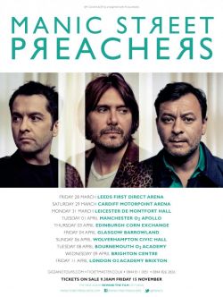 Manic Street Preachers - 2014 UK Tour Poster