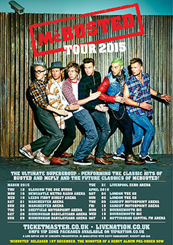 McBusted - 2015 UK Arena Tour Poster