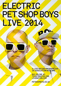 Pet Shop Boys Live 2014 UK Tour Poster